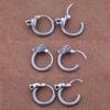 Vintage 316L Stainless Steel Dragon Hoop Earring for Men Women Punk Hip Hop Style China Dragon Huggie Earrings Jewelry