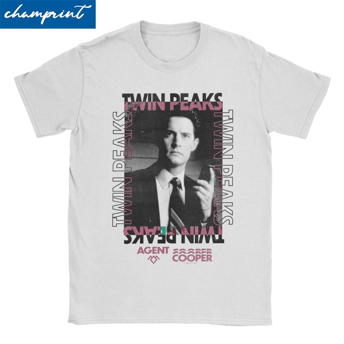 

Men Women s Poster David Lynch TV Show T Shirt Twin Peaks 100% Cotton Clothes Short Sleeve Round Collar Tees Plus Size T-Shir... 5XL