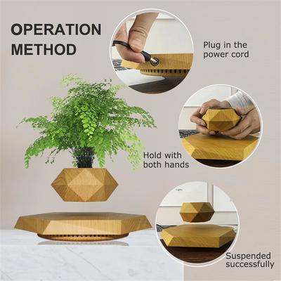 Magnetic Levitating Pot Amazing Plant Holder Floating Plant Pot for Office Home Decoration Mordern Ornaments Creative Gifts