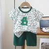 Kinder Baumwolle Kurzarm Kurzhose Set Für Sommer; T-Shirt-Sets für Jungen und Mädchen