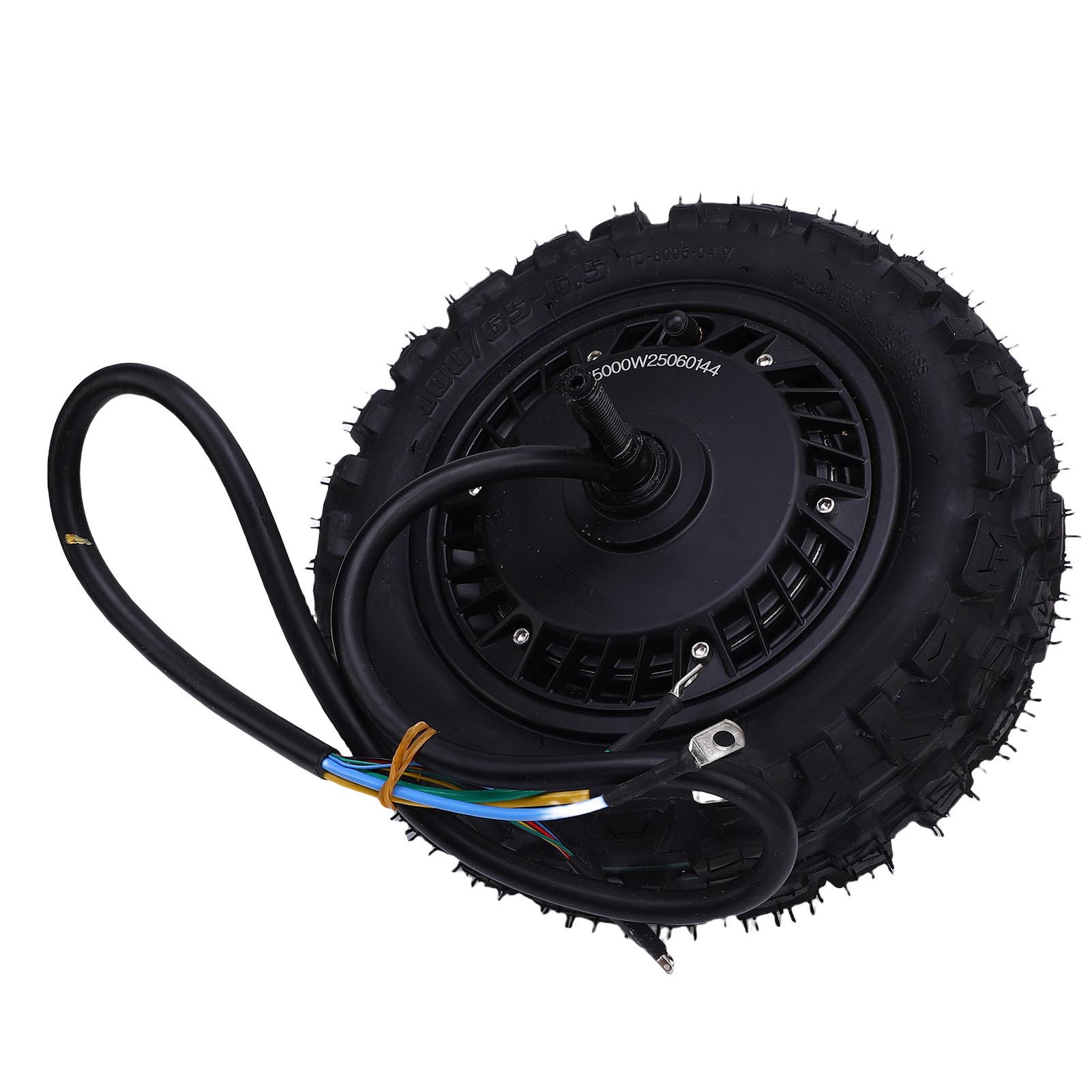 

11-дюймовый мотор-колесо с двойным датчиком Холла 48 В 72 В 2000 Вт 5000 Вт Высокомощный бесщеточный мотор-колесо с вакуумной шиной для электрического