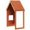 Kids  Bed Canopy Wax Brown 55 X 84 X 132 Cm Solid Wood
