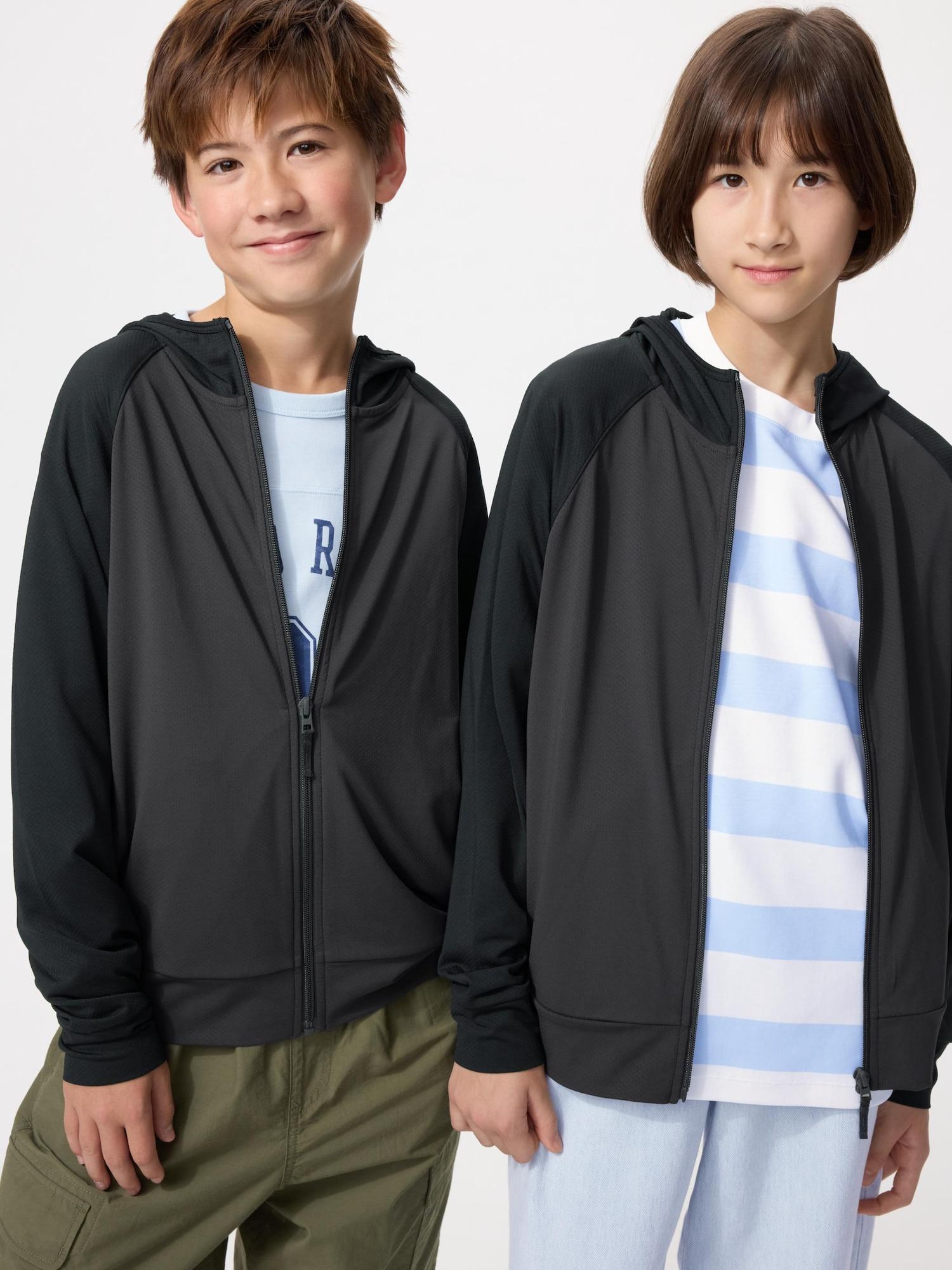 

Uniqlo Japan Air Rhythm Uv Cut Толстовка с капюшоном на молнии 09 BLACK/100