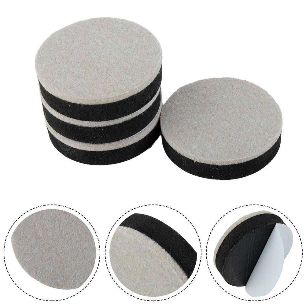4PCS DIY Furniture Chair Leg Pads Round Felt EVA Non Slip Mute Pads Suitable for Washing Machine Refrigerator Desk Table
