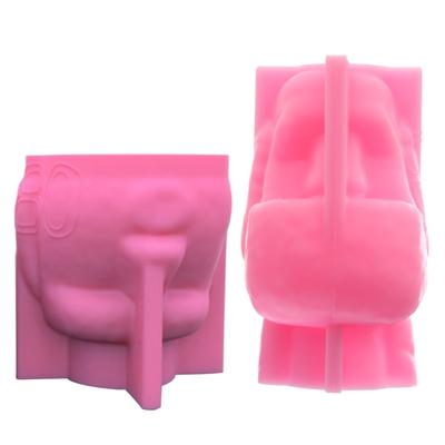 Candles Holder Resin Mold,Gypsum Flower Pot Silicone Molds Doll Epoxy Resin Casting Molds for DIY-Jewelry Storage Box