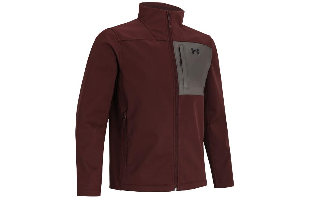 Under Armour Jackets Men s Red Stand Collar Moderate Workwear 1371586-690 3XL