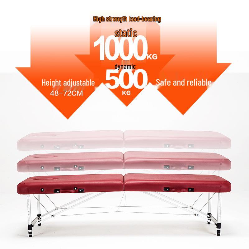 Meizhiyan Portable Aluminum Massage Bed for Home, Tattoo, and Physiotherapy Use