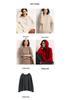 Women's Hooded Cashmere Sweater: 2026 Winter Solid Color Versatile Slimming Pullover