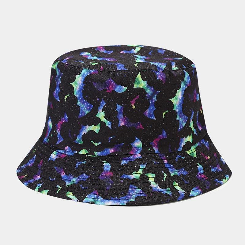 New Product European and American Popular Printing Double-sided Sun Hat Outdoor Sunscreen Sunshade Basin Hat Men's and Women's Bucket Hat