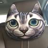 30*25cm Kreatywny 3D Animal Cat Dog Head Fotelik samochodowy Poduszka zagłówka Poduszka zagłówka Cool Animal Zagłówek