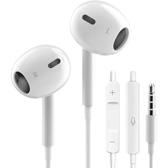 Wired Earphones 2026 Version 3.5mm Jack HIFI Sound Quality Volume Control Deep Bass Noise Cancelling Microphone High Resolution Clear Calls Call