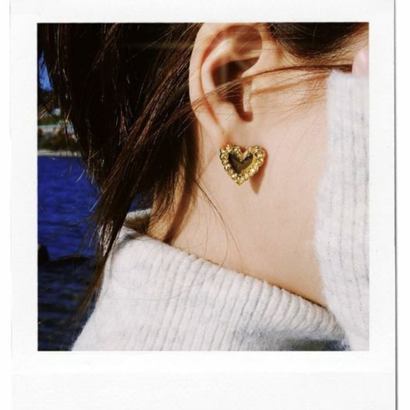 ireheri Germany Liebe Liebe 01 Gold Earrings