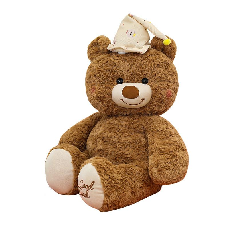 Sleepy Bear Plush Toy With Soft Short Pile For Kids And Gifts