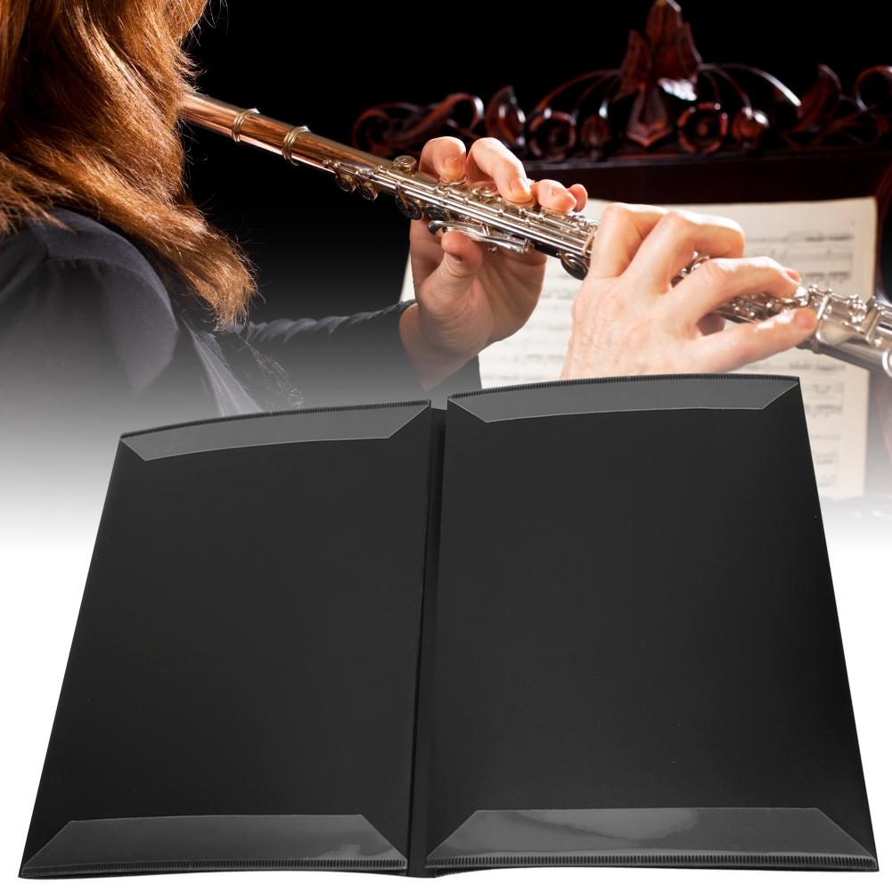 Music Score Folder A4 Sized 4 Pages Music Themed Piano Score Folder for Pianist