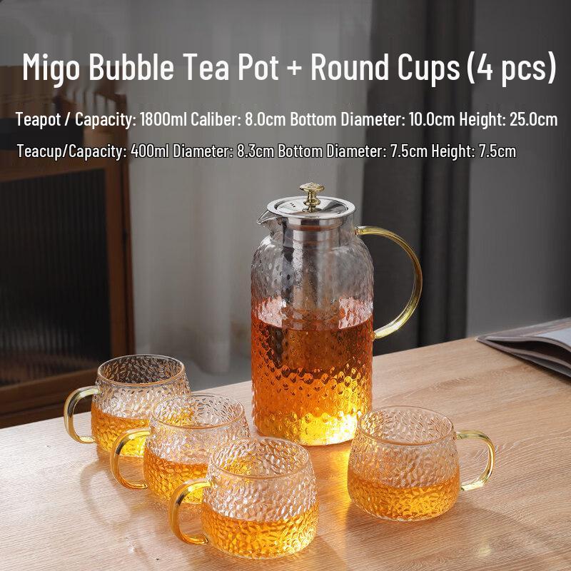 ZISIZ Extra Large Glass Teapot