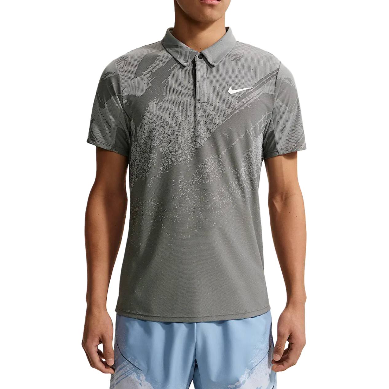 Мужская теннисная футболка-поло Nike Dri-Fit Adv Court Slam с быстрым высыханием tops IB1029-060 2XL