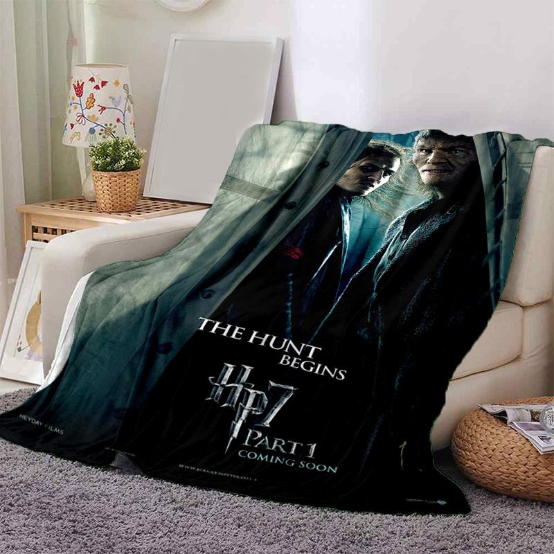 

Harry Potter and the Deathly Hallows Part 1 Movie Poster PrintPrint Blanket, Soft Blanket For Sofa Office Bed And Travelling Daughter Birthd 130cm×150cm（50in×60in）