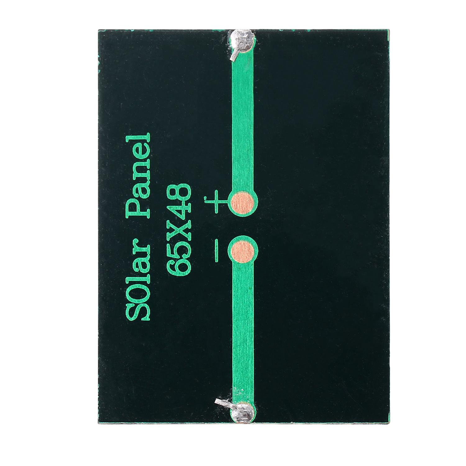 

0.3W 3V Mini Solar Panel Polycrystalline Silicon Small Solar Cell DIY Waterproof Camping Portable Power Solar Panel чёрный