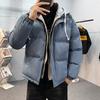 Men's Loose Casual Cotton Jacket Long Hip-Length    Warm Winter Daily Coat