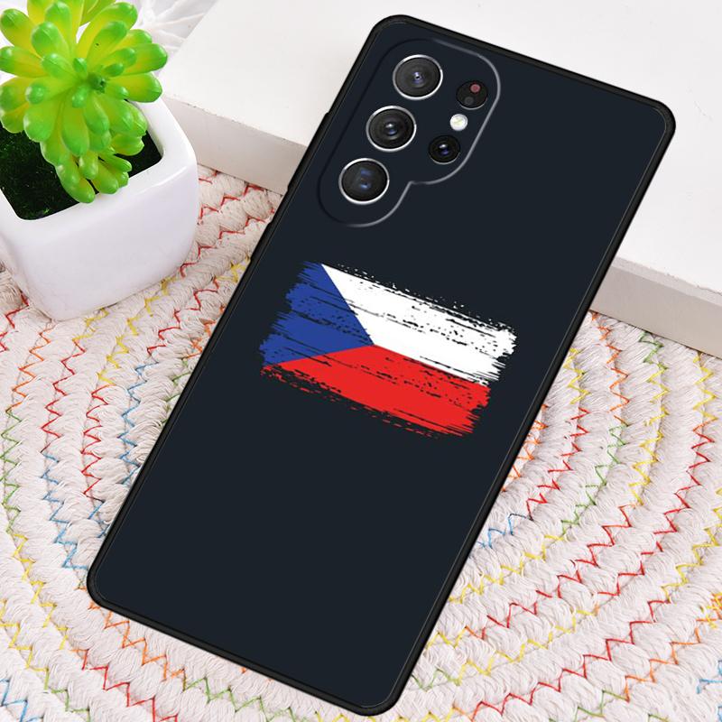 Czech Republic Flag Phone Case for Samsung Galaxy note 10 pro S26 Ultra S23 S24 FE S25 S21 S22 PLUS shockproof Cove