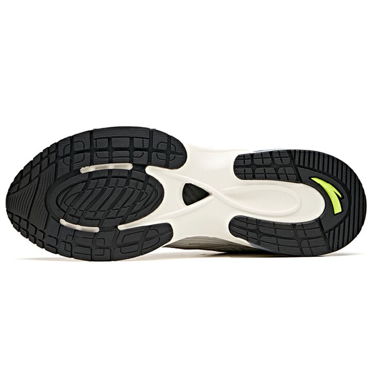 Anta Comfort Shock Absorption Non-Slip Wear-Resistant Breathable Low-Top Running Shoes Men sneaker Gray White 112115586-4