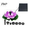 Solar Water Fountain Lotus Floating Bird Bath Powered with Interchangeable Nozzles for Garden Pond Patio Yard Decor