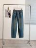 Early Spring High-Quality Slimming Drawstring Dad Jeans - Plus Size Women's Denim Pants