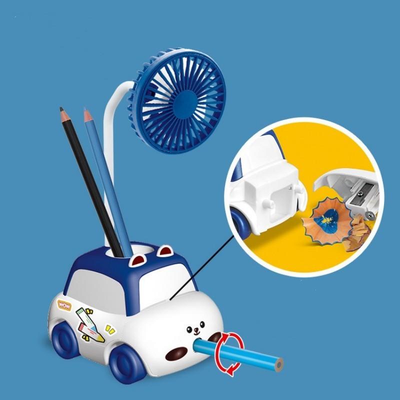 Cute Cartoon Mini Desk Fan Usb Rechargeable Children Student Fan