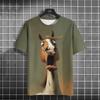 Animal T-shirt for Men 3D Printed T-shirt Casual Short Sleeved T-shirt Men's Clothing Top Shirt
