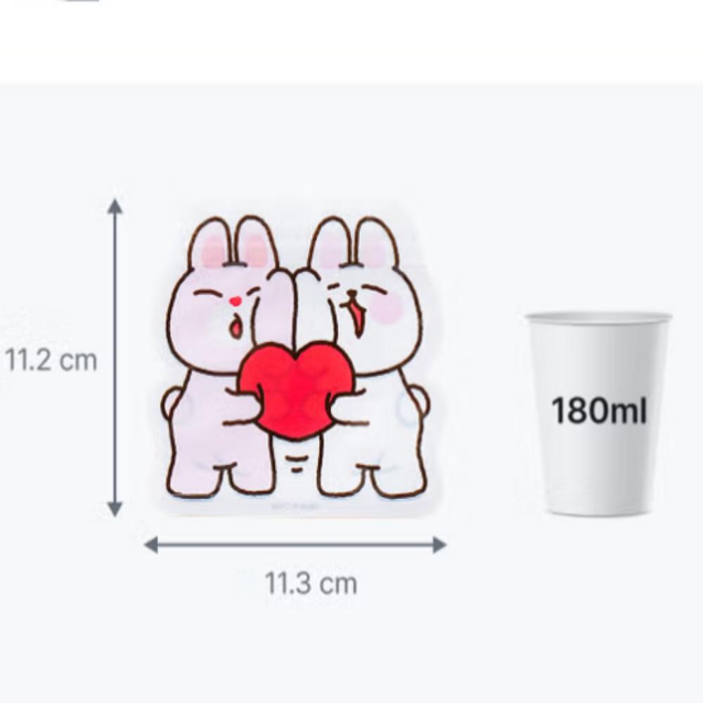Hasen-Design Reißverschlusstüten 10er-Pack