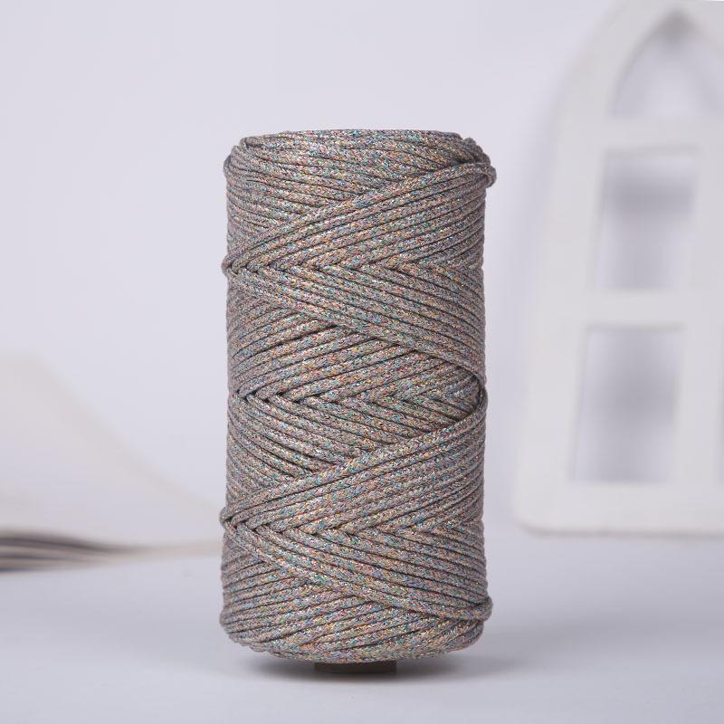 Gold und Silber Makramee-Schnur 3mm