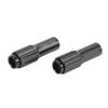Bicycle Brake Cable Adjuster Screw Aluminum Alloy Bike Cable Adjuster Barrel for Road Mountain BikeBlack   1 Pair