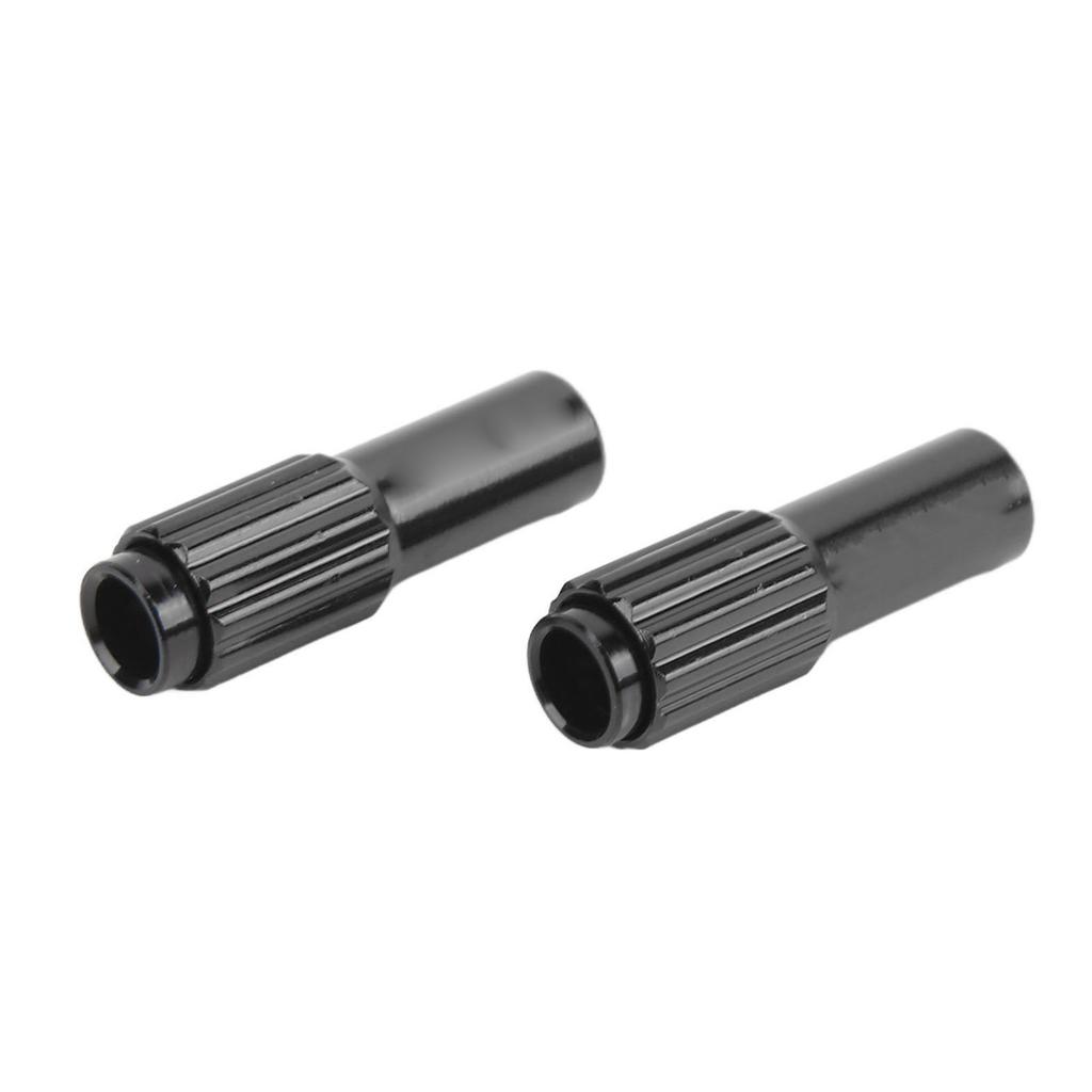 Bicycle Brake Cable Adjuster Screw Aluminum Alloy Bike Cable Adjuster Barrel for Road Mountain BikeBlack   1 Pair