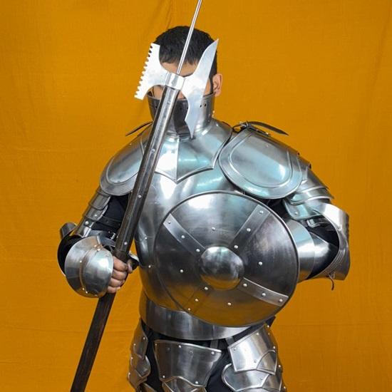 Rikomer Premium Steel Full Body Armor Ultimate Medieval Wearable Suit for , Cosplay  Combat
