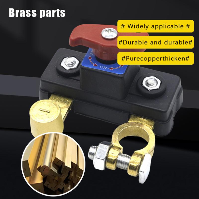 Car Battery Cut Off Switch Disconnect Automatic Circuit Breaker Anti-Leakage Switch Isolator For Cars Truck 12V/24V 1Pc