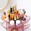 Makeup Organizer 360-degree Rotating Plastic Cosmetic Storage Box Jewelry Container Make Up Case Makeup Brush Holder