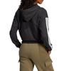Adidas ESSENTIALS W 3S FT FZ HD Jacket Women's Black JE0052