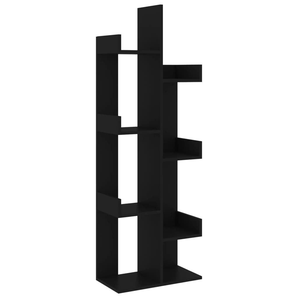 Bookshelf Black 48 x 25.5 x 140 cm Particleboard