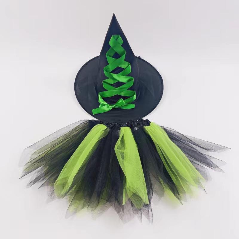 Halloween Costume, Witch Suit, Adult Children's Skirt, European and American Puffy Skirt Tutu Skirt