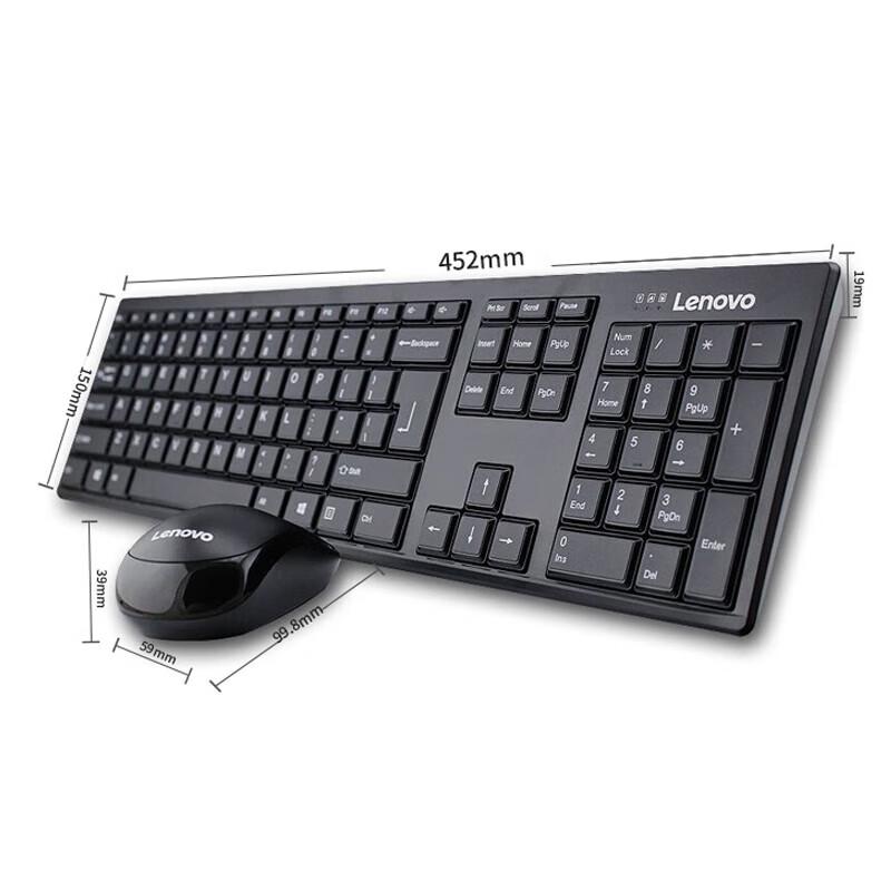 Lenovo KN100 Wireless Keyboard and Mouse Combo