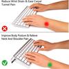 Transparent Acrylic Computer Keyboard Stand 78-Keys Keyboard Riser Lift Tray Non-slip Desktop Keyboard Holder Office Supplies