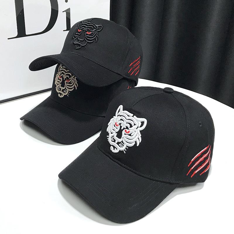 Unisex Cotton Tiger Embroidery Baseball Cap Men Women Hip Hop Hat Leisure Trucker Caps Outdoor Adjustable Snapback Hats Gorras