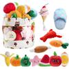 Squeaky Toys, Plush Small Dog Toys, Stuffed with Squeakers, 12 Pcs Puppy Toys with Carrying Bag, Suitable for Small Medium Size