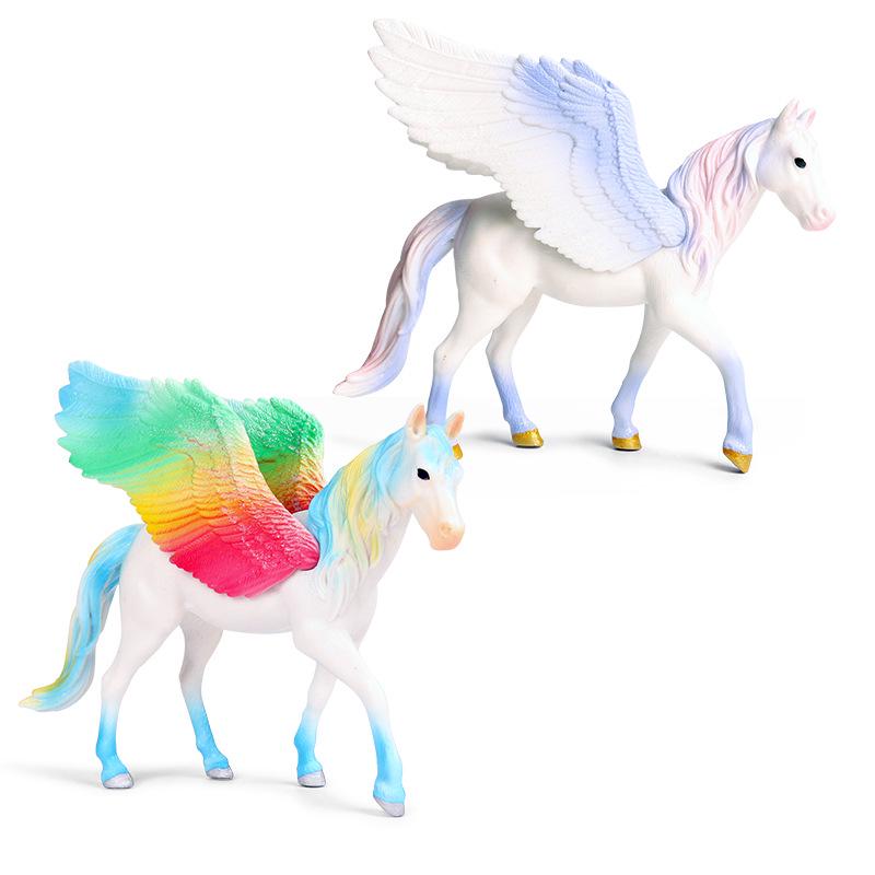 European Mythology Legend Pegasus Unicorn Toy Model for Kids