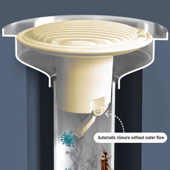 Bodenablauf-Silikonabdeckung Einfache Klickmontage Rutschfeste Elastische Dichtung Geruchsblockierend Badezimmer Bodenablauf-Siphon-Zubehör