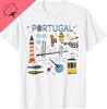 Travel Europe Portugal Lisbon Portuguese Vacation Souvenir TShirt Custom Printed Graphic T Shirts Cotton Vintage Clothes