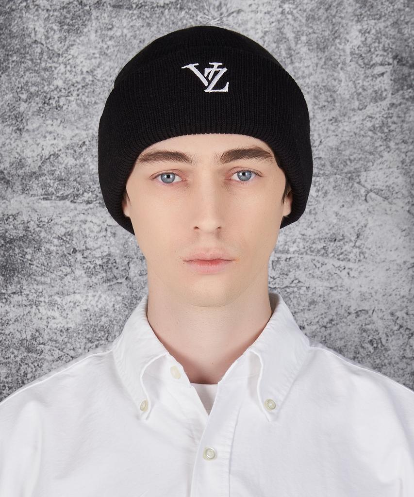 Bajal 3D Monogram Beanie Black