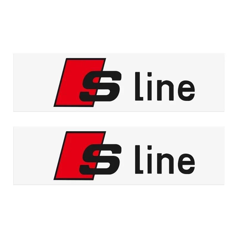 Car Styling Body Door Window Decoration Sticker For qwe12 Sline quattro A1 A2 A3 A4 A5 A6 A7 A8 8P B6 B7 B8 Q3 Q5 Q7 RS S1 S2 S3