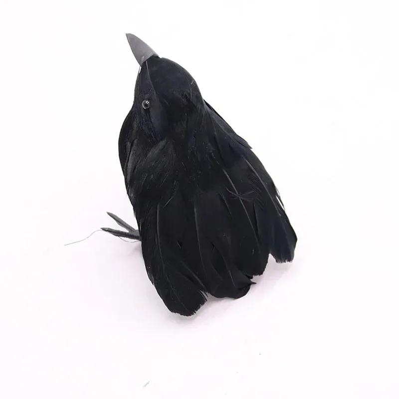 

1-3pcs Realistic Artificial Crows Party Ornament Halloween Decorations 2025 Halloween Party Props Horror Crow Decoration mixed-3pcs