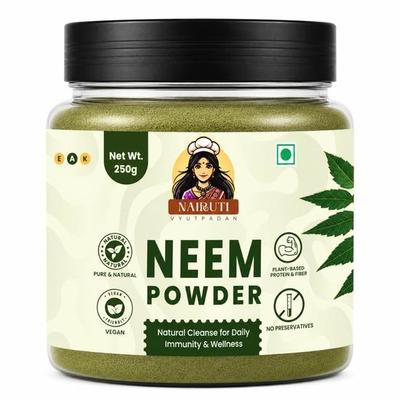 Proszek z Neem 250g | 100% Czysty Naturalny Azadirachta Indica do Skóry Włosów i Odporności | Antybakteryjny Superfood Detoksykujący | Idealny do Maseczek na Twarz Maseczek na Włosy